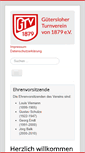 Mobile Screenshot of guetersloher-turnverein.de