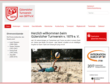 Tablet Screenshot of guetersloher-turnverein.de